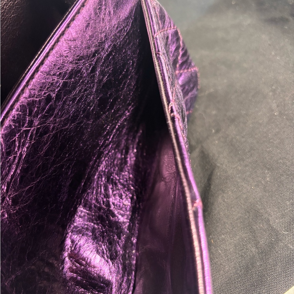 Chanel Metallic Purple Reissue Mini Double Flap - Picture 16 of 16